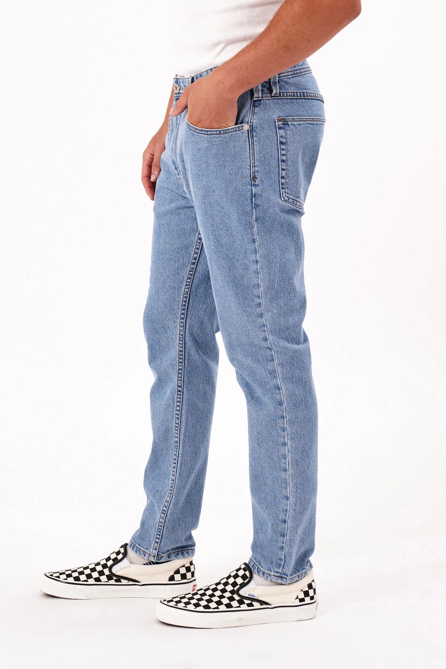 A2 Slim Simon Jean | Bleached Vintage Indigo