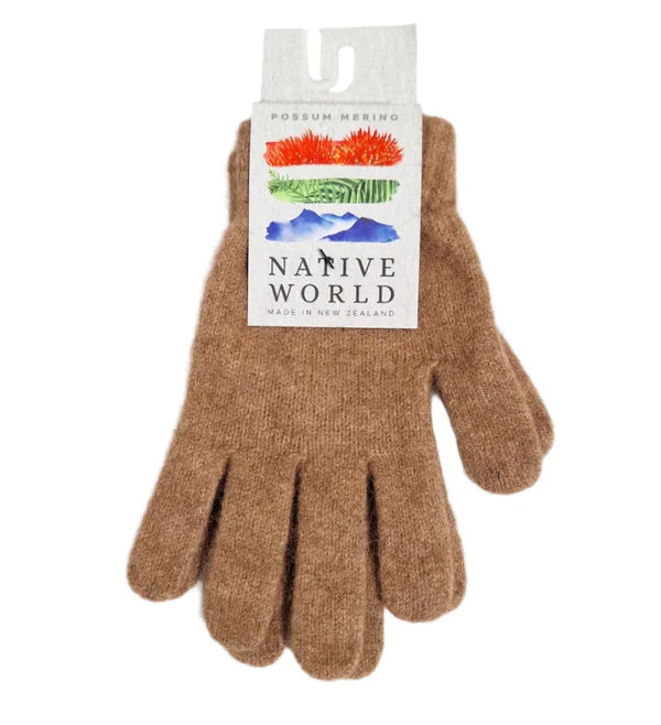 Native World Merino Possum Gloves | Various Colour/Sizes