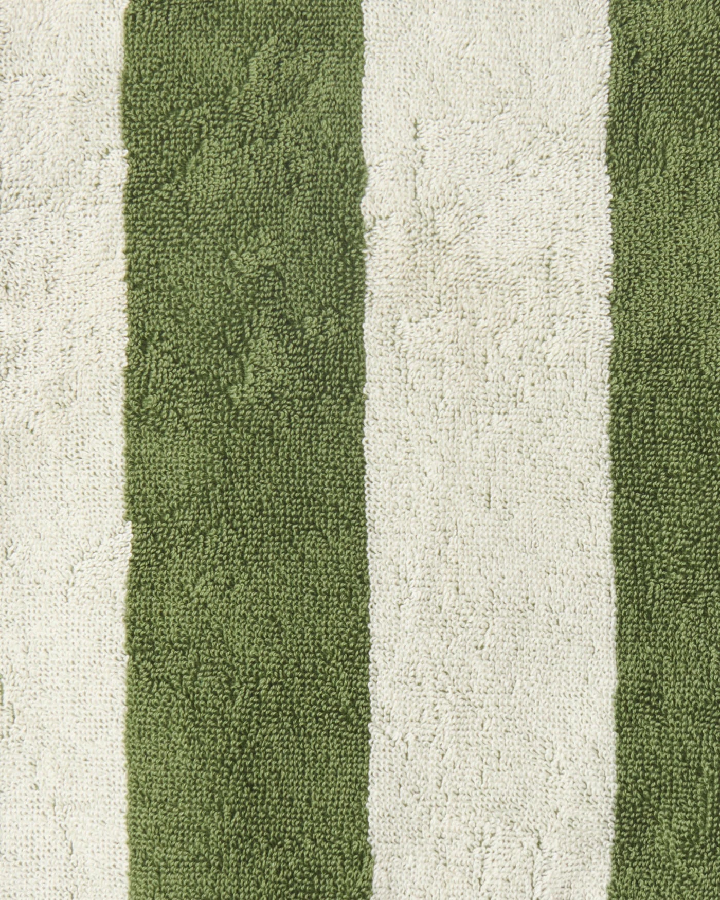 Terry Face Washer | Moss Stripe