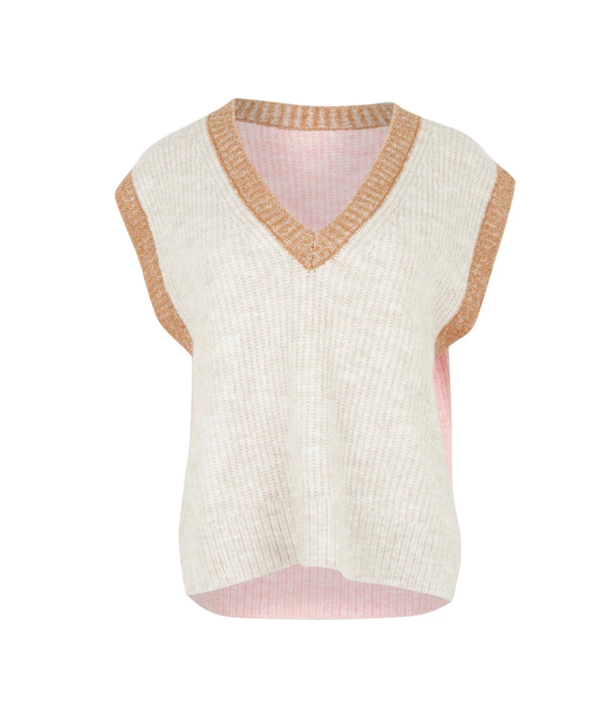 Plush Love Vest | Pink Combo