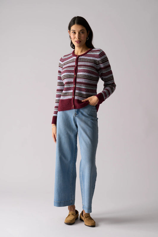 Isle Be Back Cardi | Multi Stripe