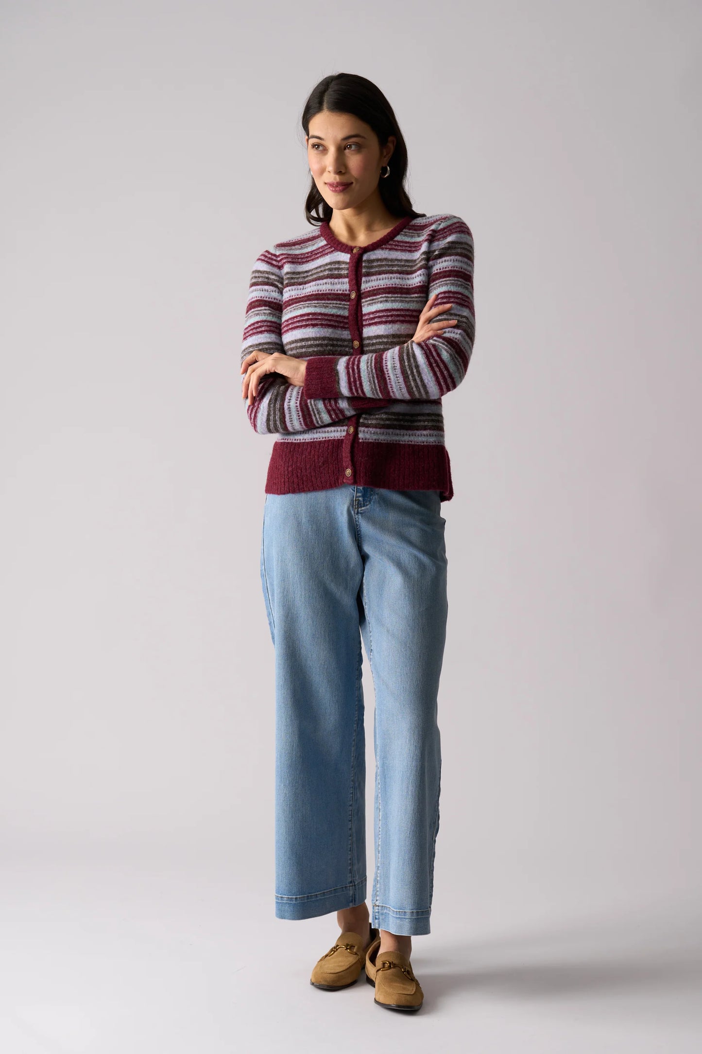 Isle Be Back Cardi | Multi Stripe