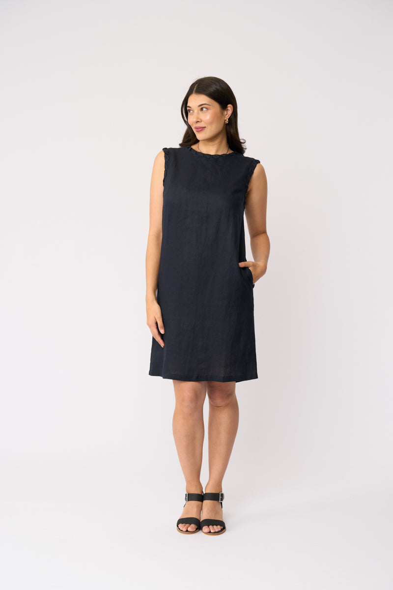 Braidy Bunch Dress | True Navy