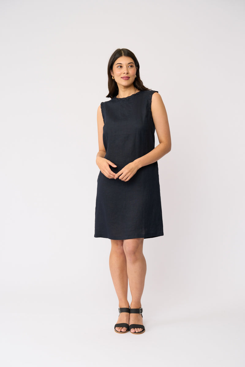 Braidy Bunch Dress | True Navy
