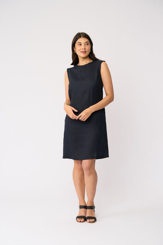 Braidy Bunch Dress | True Navy
