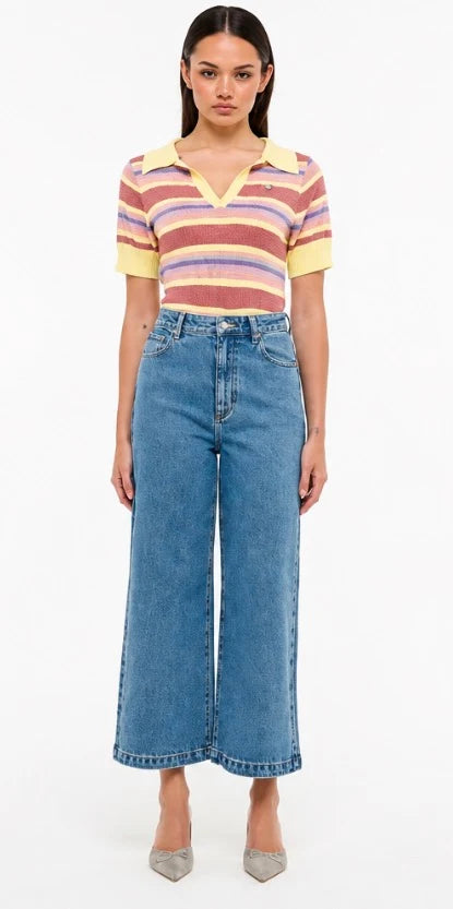 94 Wide Crop | Maya Blue