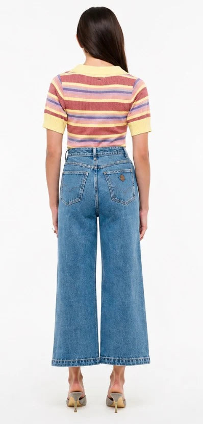 94 Wide Crop | Maya Blue