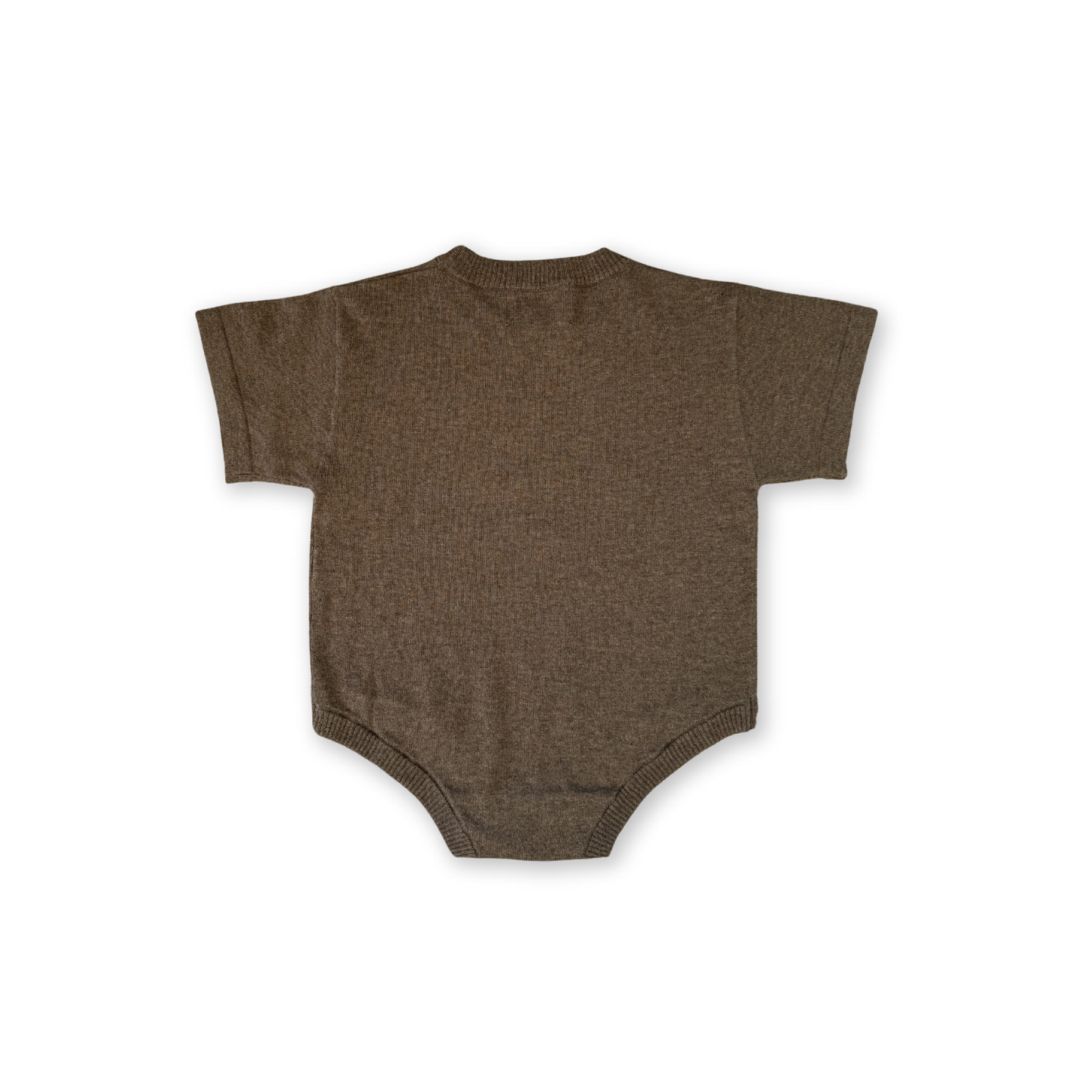 ORGANIC SARDINE OVERSIZED ROMPER: MUD