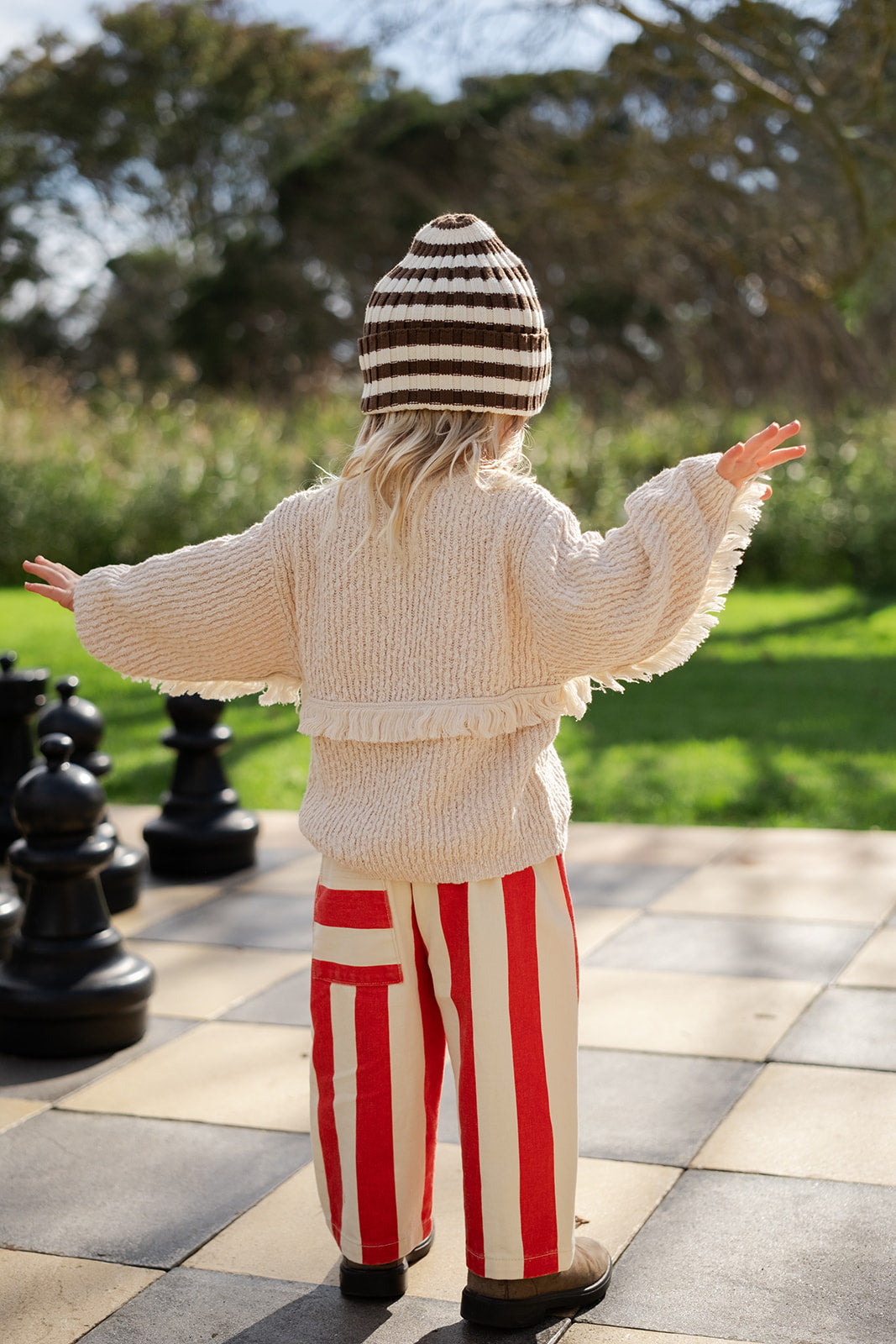 Organic Everyday Stripe Pant | Sauce