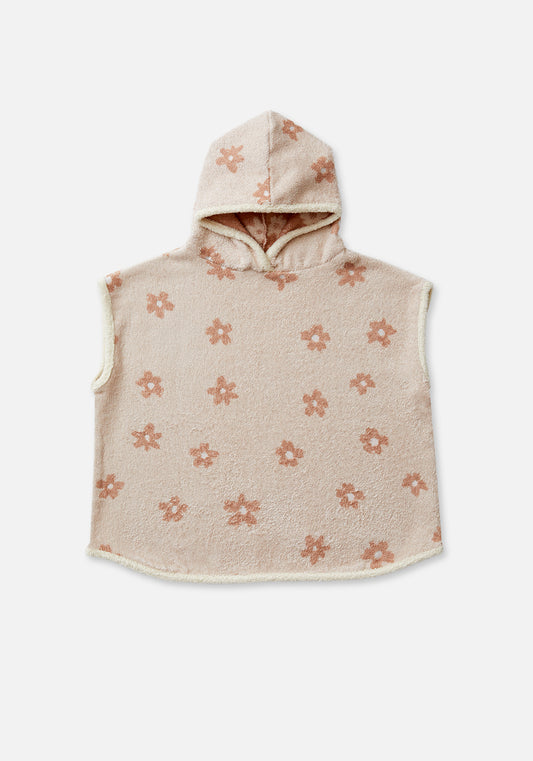 Terry Towelling Hooded Poncho | Daisy Chain