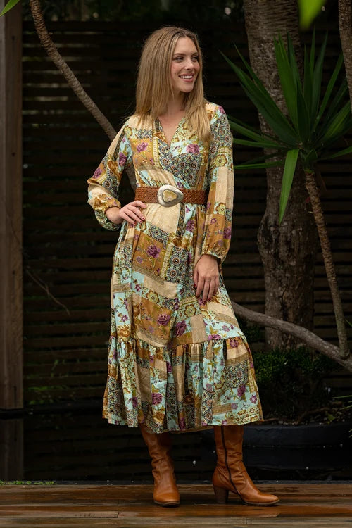 Harper Frill Wrap Dress