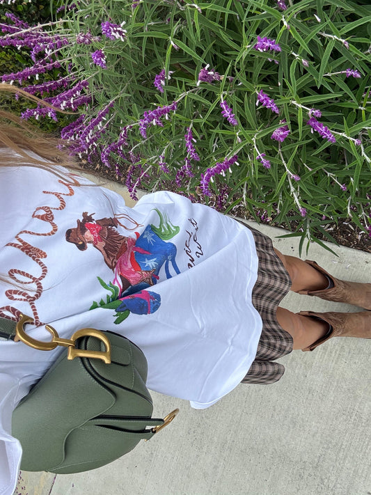 Yeehaw!! Tee | White