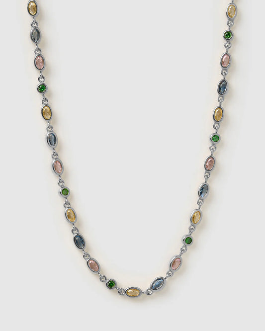Isadora Silver Necklace | Multi