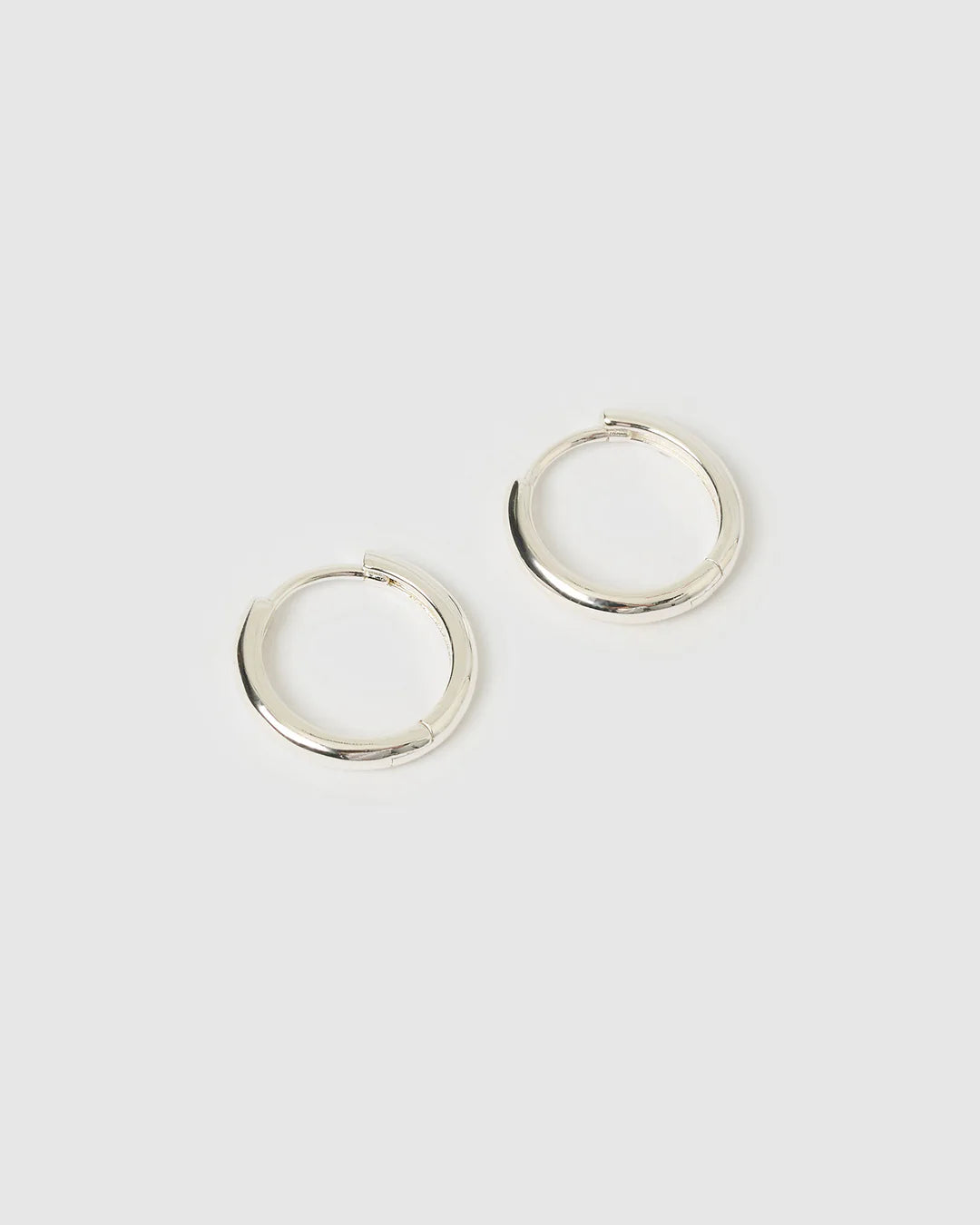 Jett Hoop Earrings | Silver
