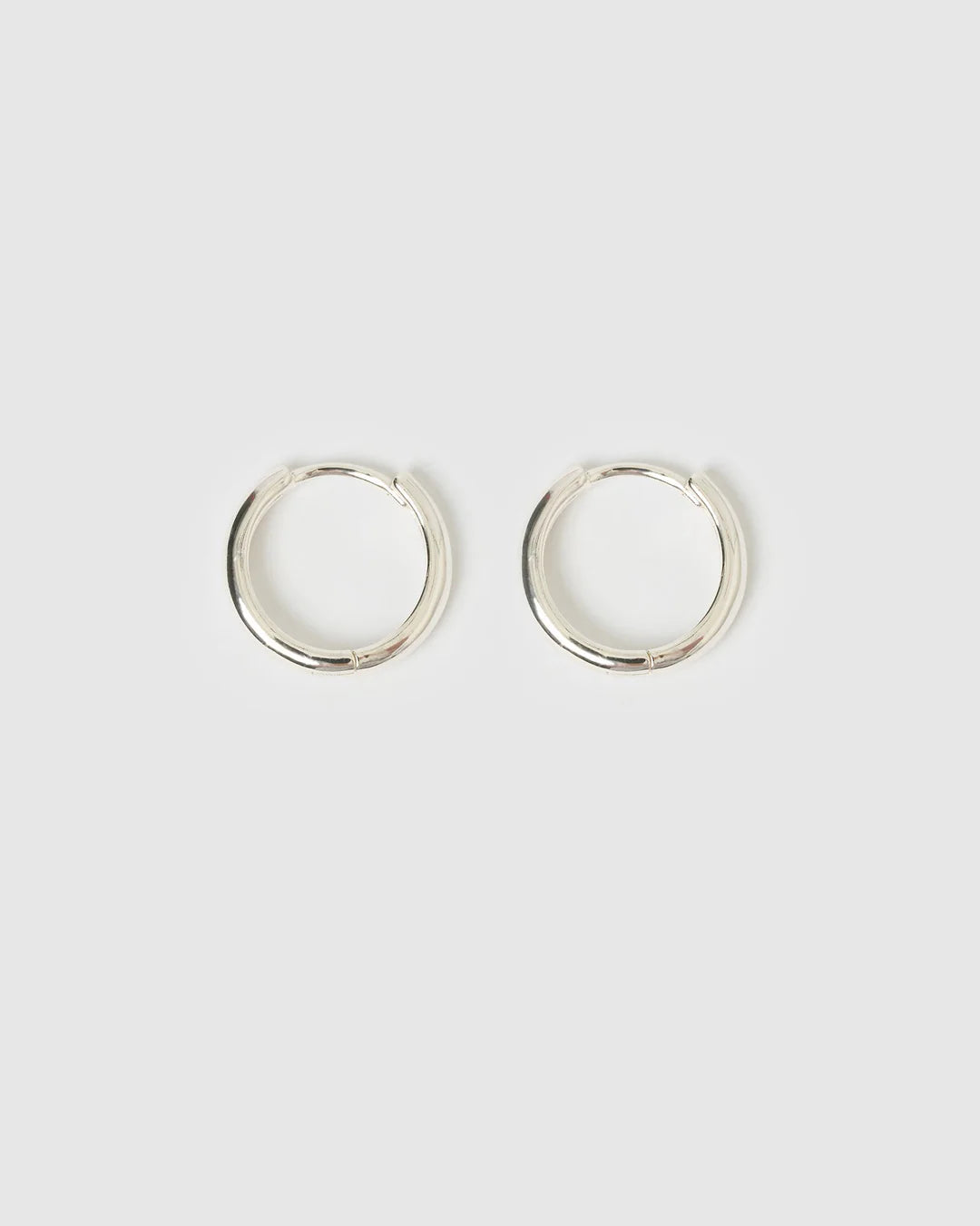 Jett Hoop Earrings | Silver