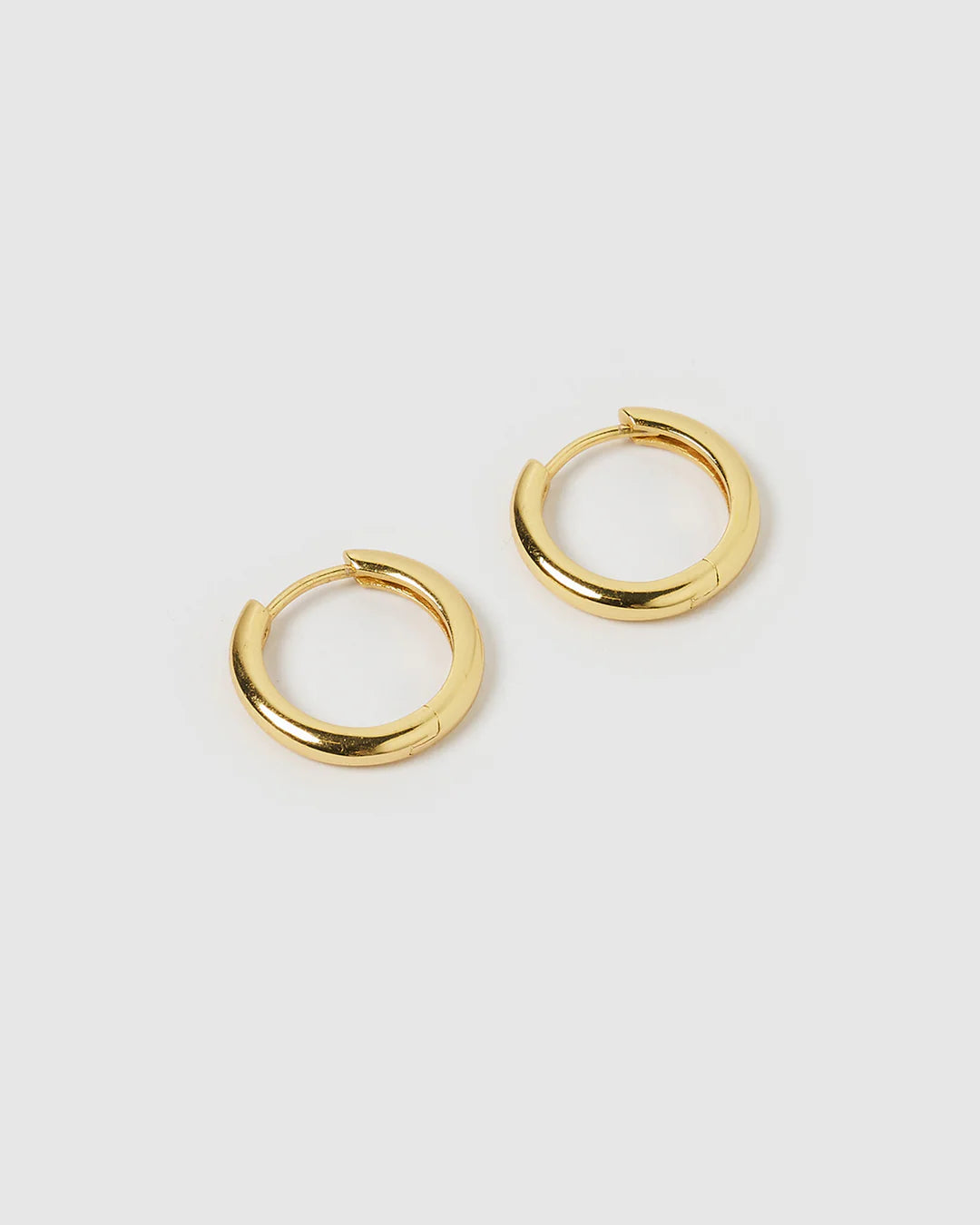 Jett Hoop Earrings | Gold