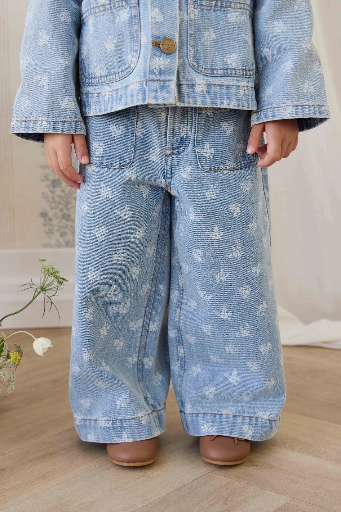 Theodora Pant | Tully Floral Denim