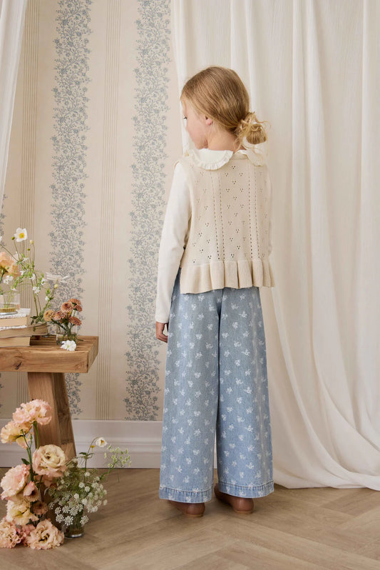 Theodora Pant | Tully Floral Denim