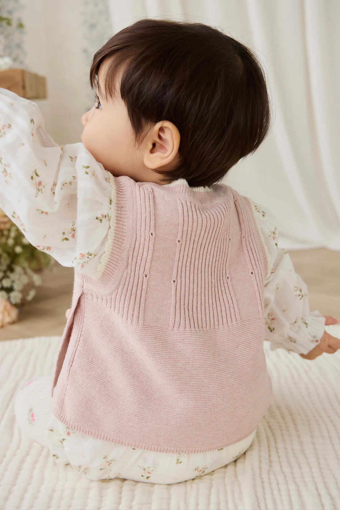 Abbie Knitted Top | Sweetpea Marle Abbie Flower