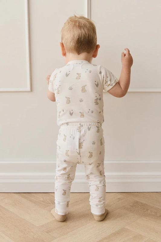 Organic Cotton Hudson Short Sleeve Bodysuit | Lapin Jardin