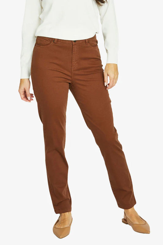 Luxury Pocket Trim Jean | Chestnut
