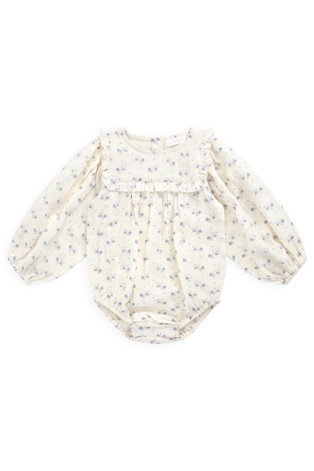 Organic Cotton Muslin Frances Playsuit | Molly Blue