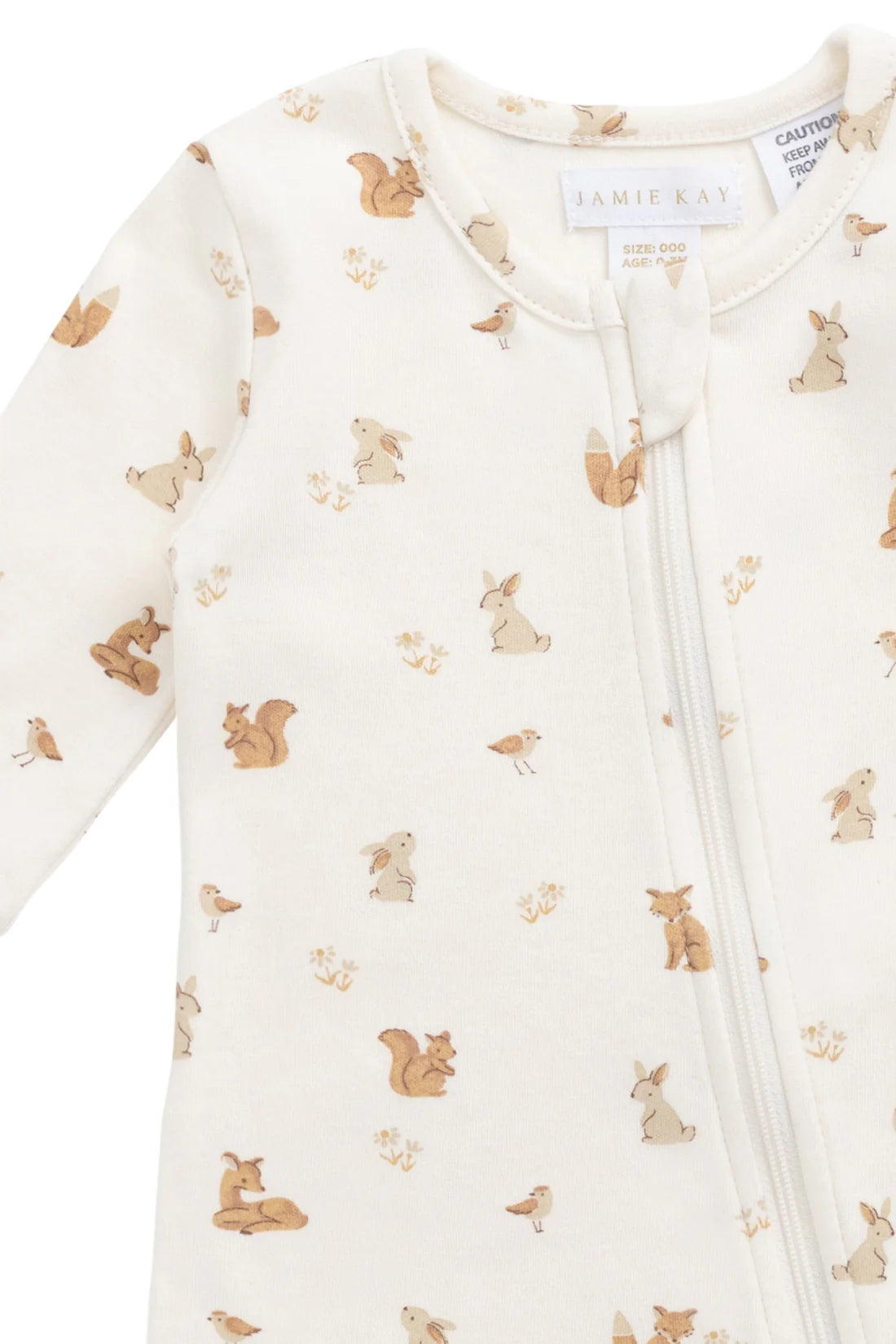 Organic Cotton Reese Zip Onepiece | Forest Friends