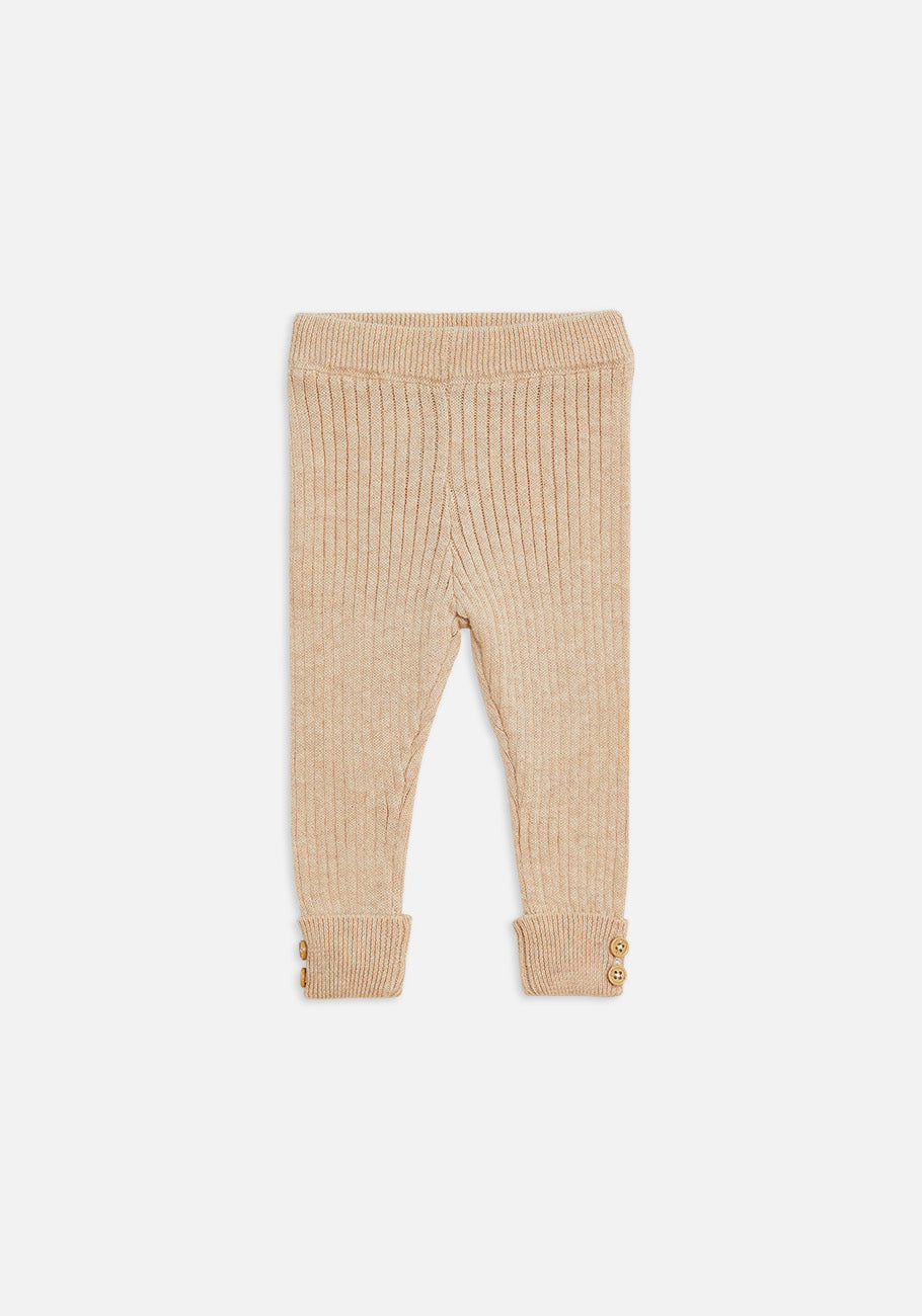 Texture Rib Legging | Truffle