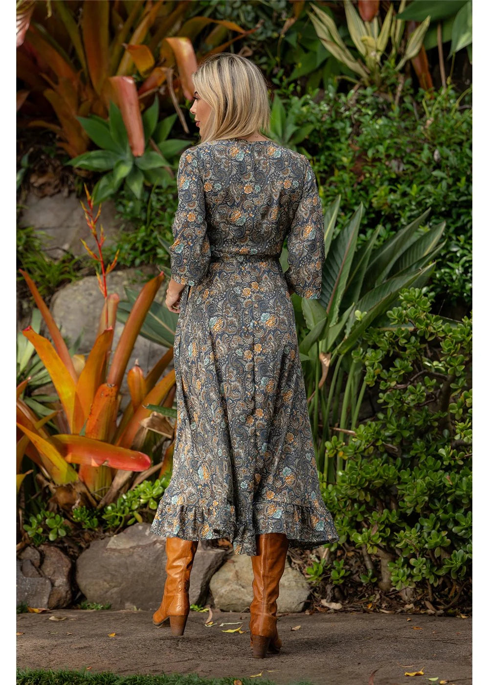 Twilight Long Sleeve Wrap Dress