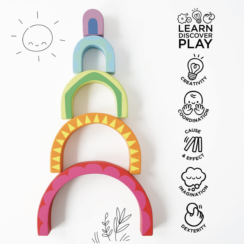 **COMING SOON** Rainbow Tunnel Toy 5 Piece