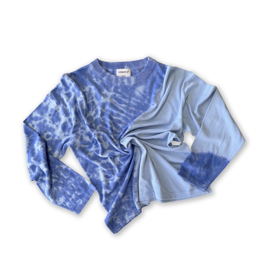 Ladies Organic Knitted Tie Dye LS Tee | Pacific