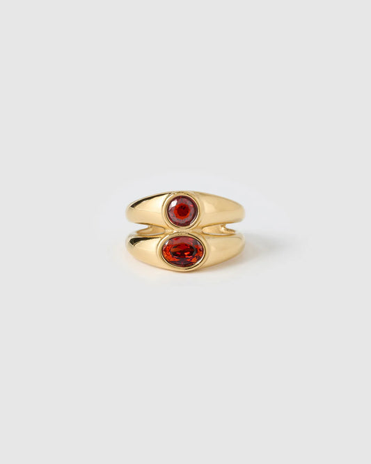 Mali Gold Ring | Ruby
