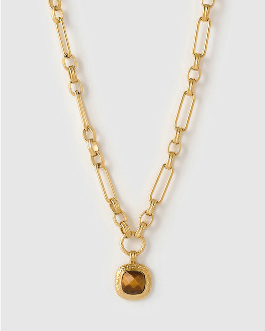 Mason Necklace | Tiger's Eye