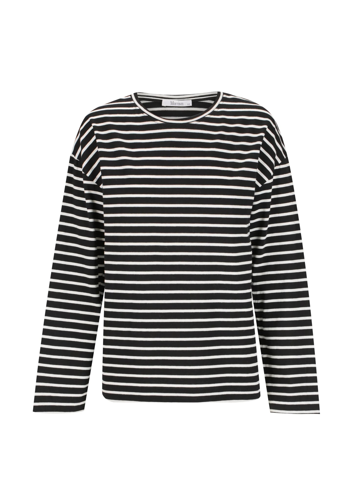 Archie Stripe Tee Long Sleeve | Black White