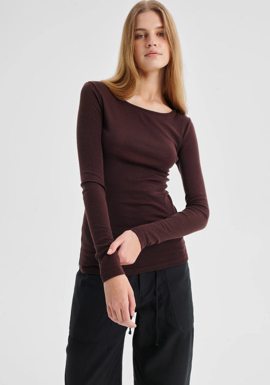 Morri Merino Round Neck | Espresso
