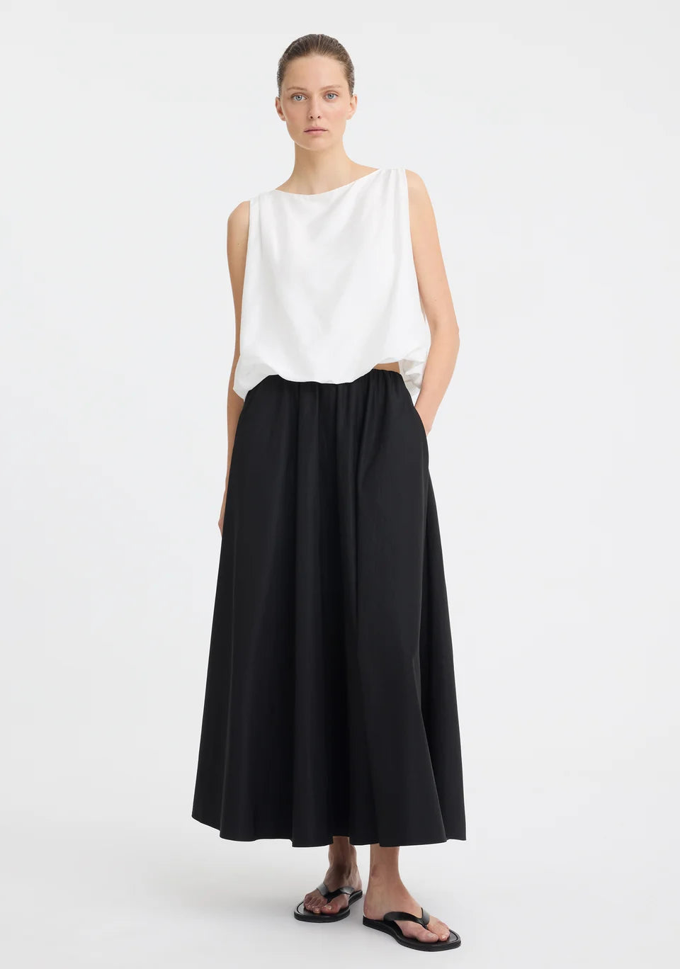 Celine Bubble Top | White