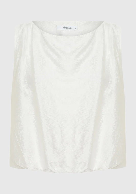 Celine Bubble Top | White