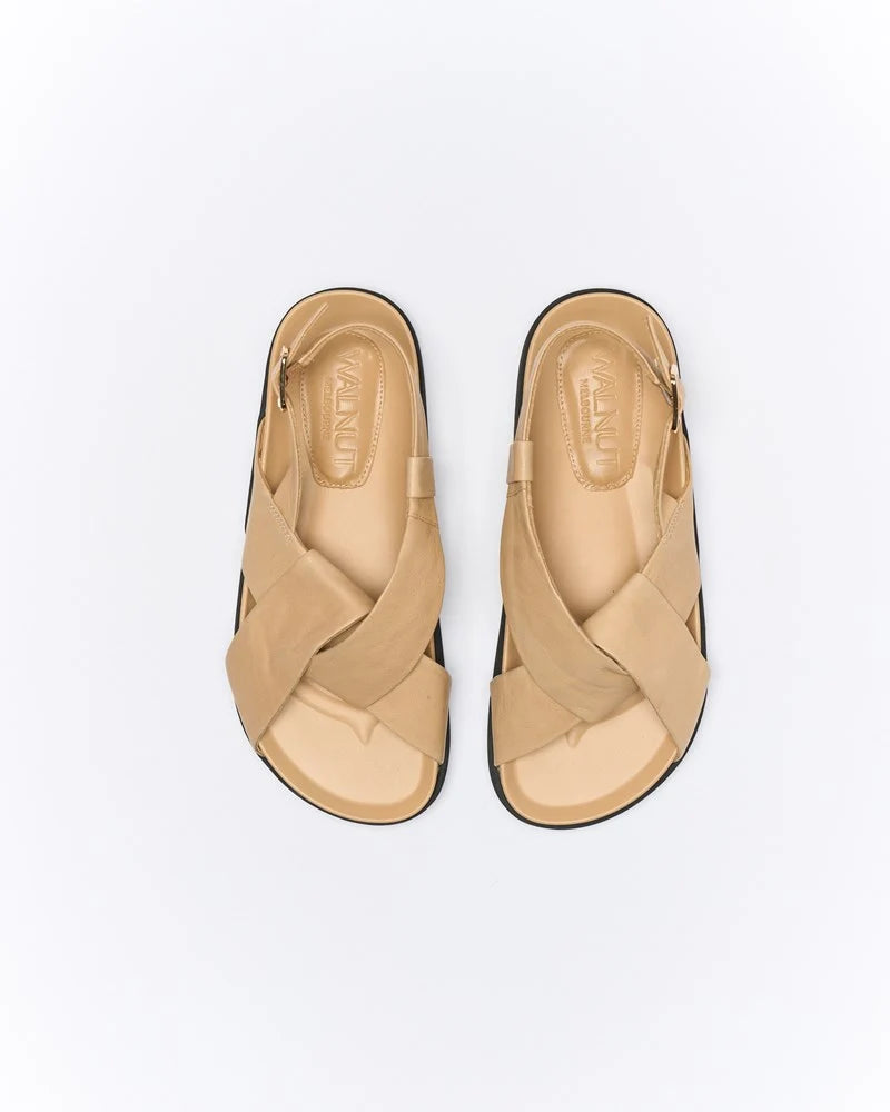**COMING SOON** Mya Leather Sandal | Biscuit