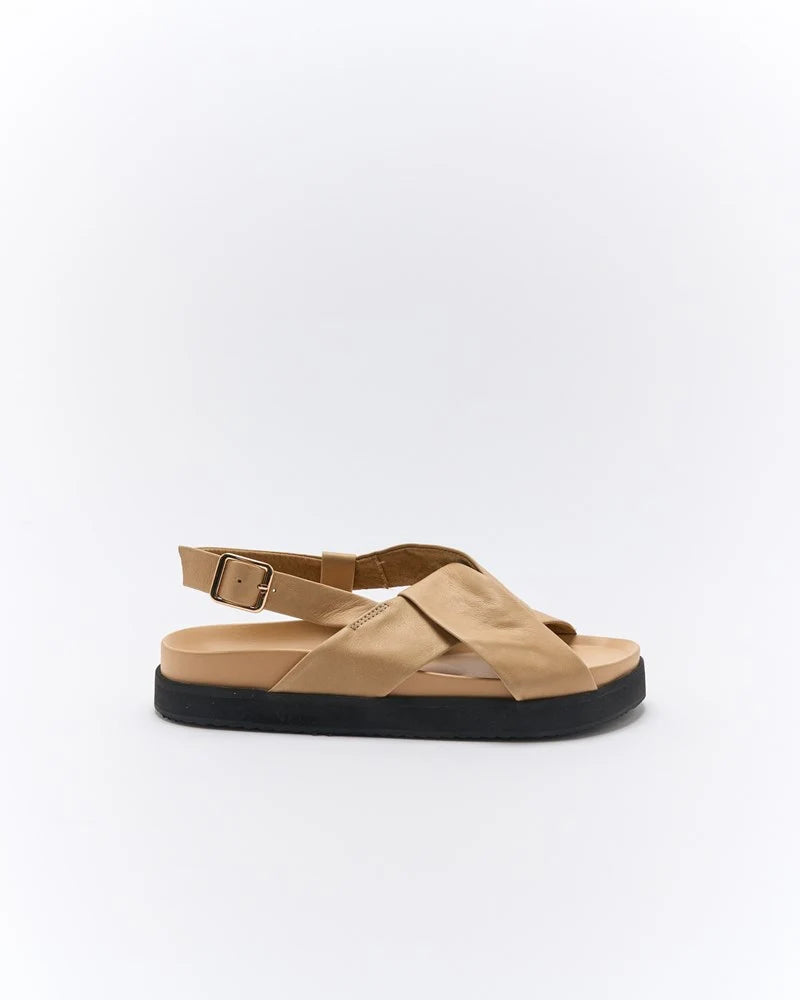 **COMING SOON** Mya Leather Sandal | Biscuit