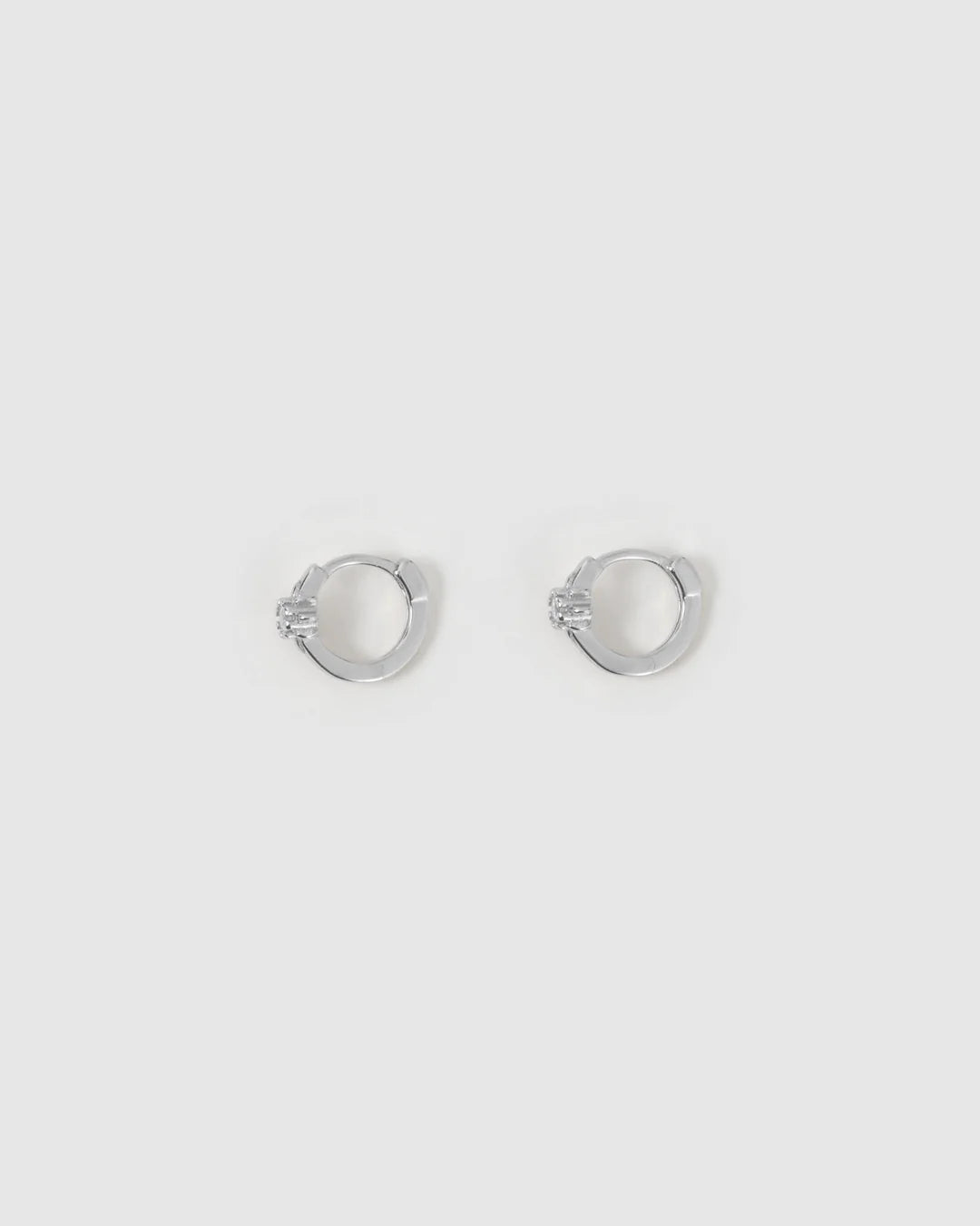 Nova Silver Huggie Earrings
