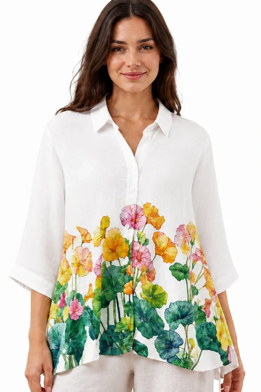 Floral Linen Shirt