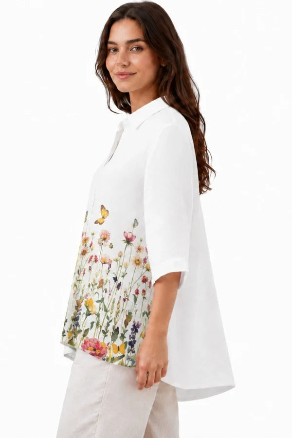 Butterfly Linen Shirt