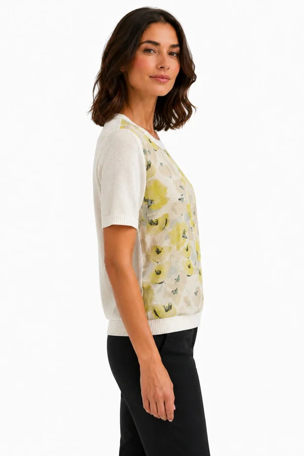 Silk Linen Top | Lemon