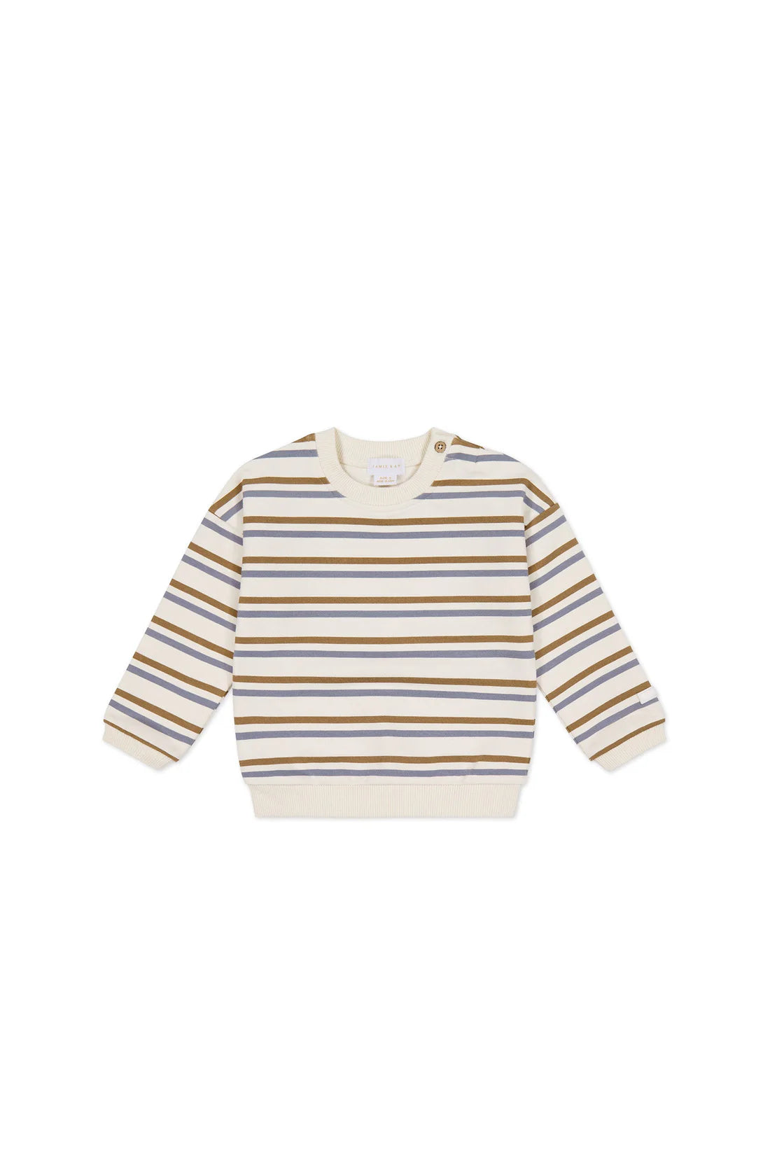 Organic Cotton Damien Sweatshirt | Hudson Stripe Tiger