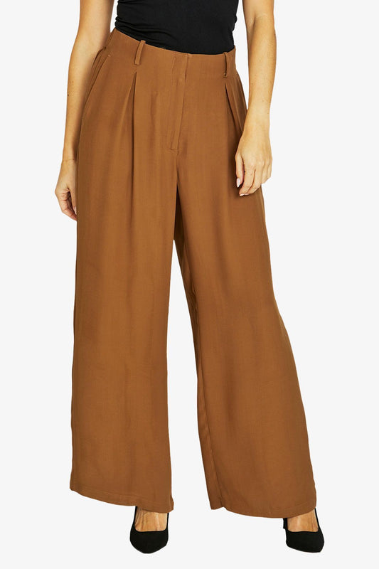 Sammi Wide Leg Pant | Chestnut