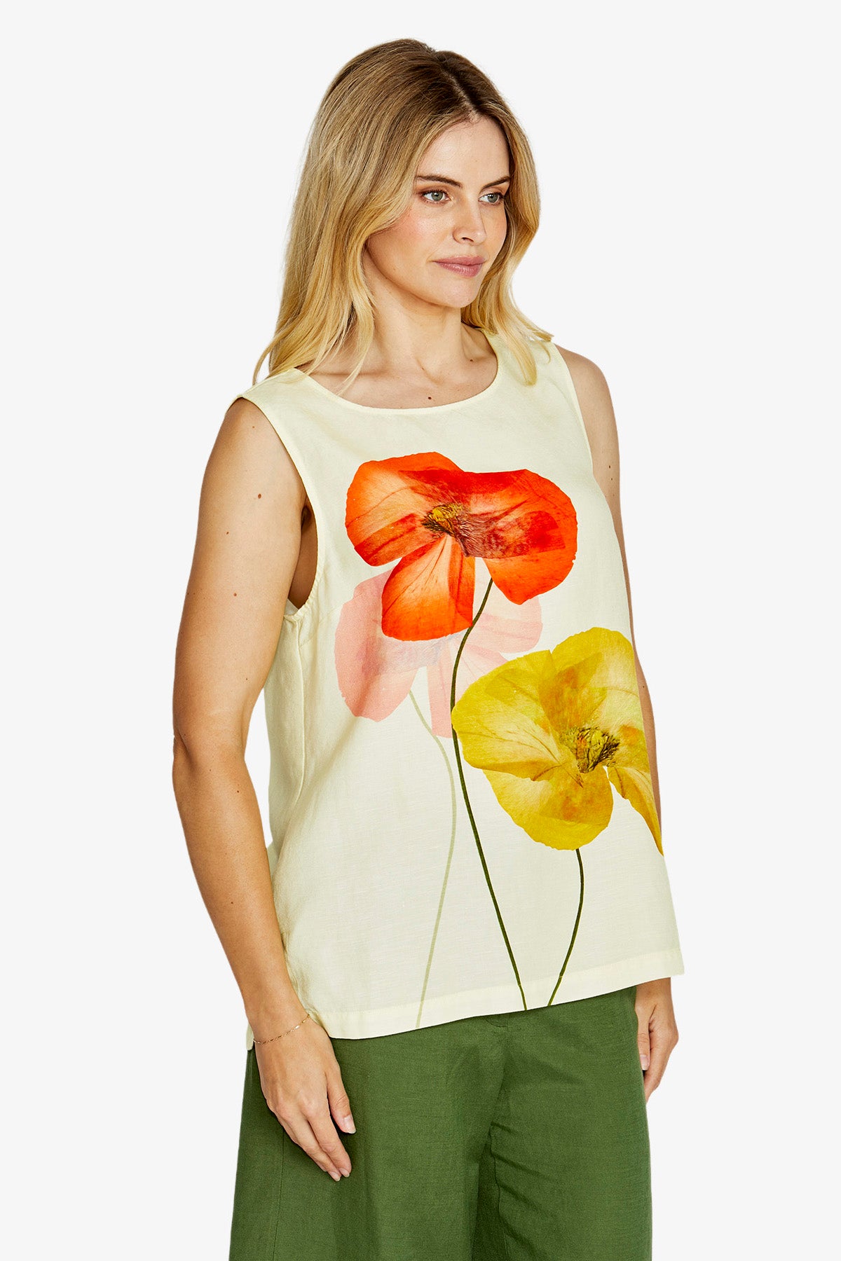 Paola Sleeveless Top | Poppy