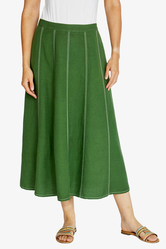 Ebony Panel Midi Skirt | Agave