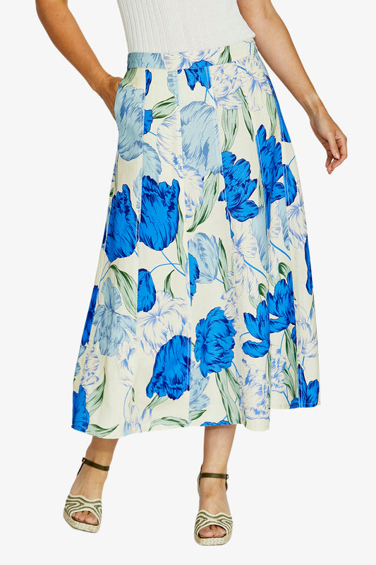 Panel Midi Skirt | Santorini