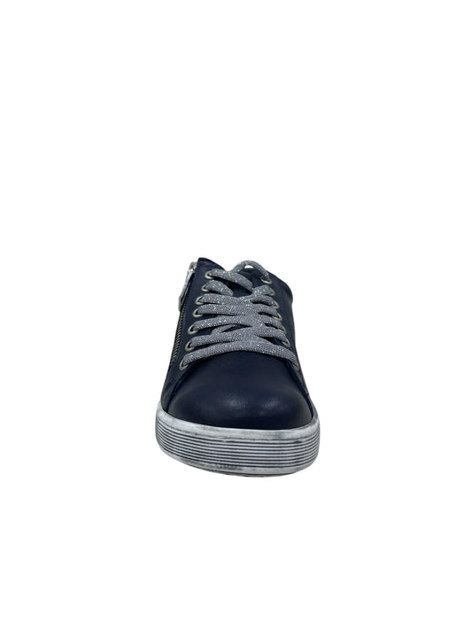 Token Sneaker | Navy/ Silver