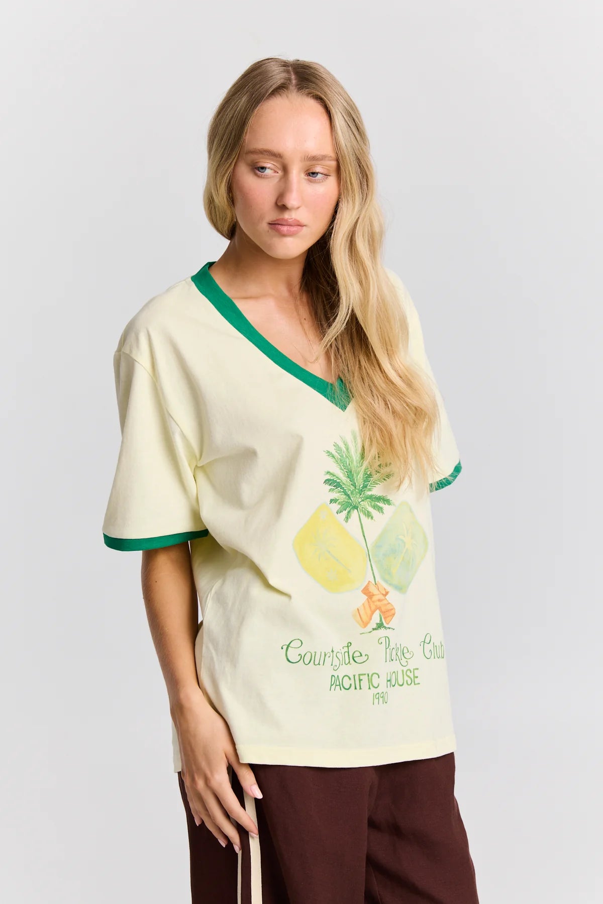 Pickleball V-Neck Tee